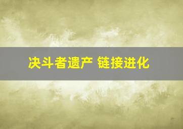 决斗者遗产 链接进化